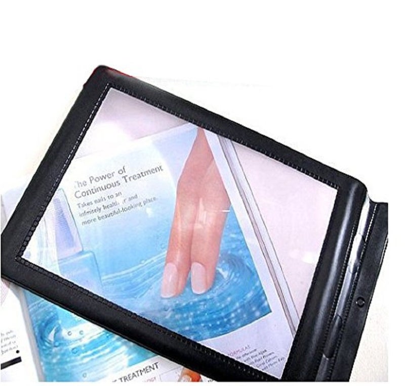 Valuu A4 Magnifier Full Page Reading Magnifier 3X Magnifying Power Large Sheet Magnifying Glass Reading Aid Lens Fresnel for Books Menus Newspapers Improve Elderly Poor Eyesight for The Elderly Gift - Image 1